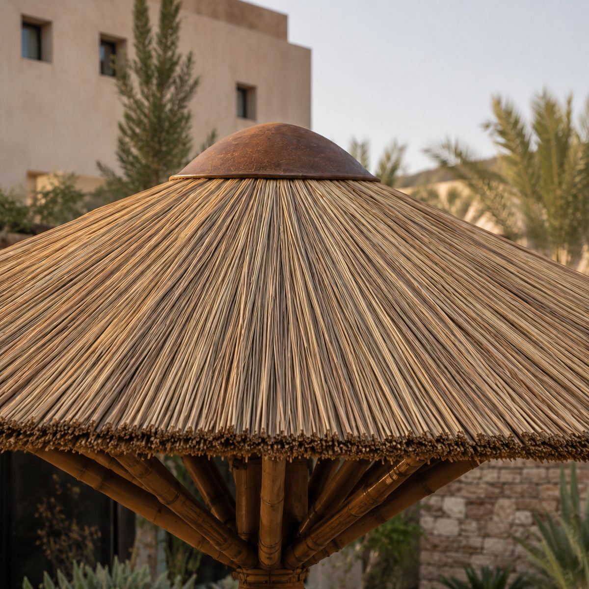 طربوش قش البامبو الأفريقي للمظلات