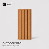 WPC بديل خشب جداري مضلع عريض