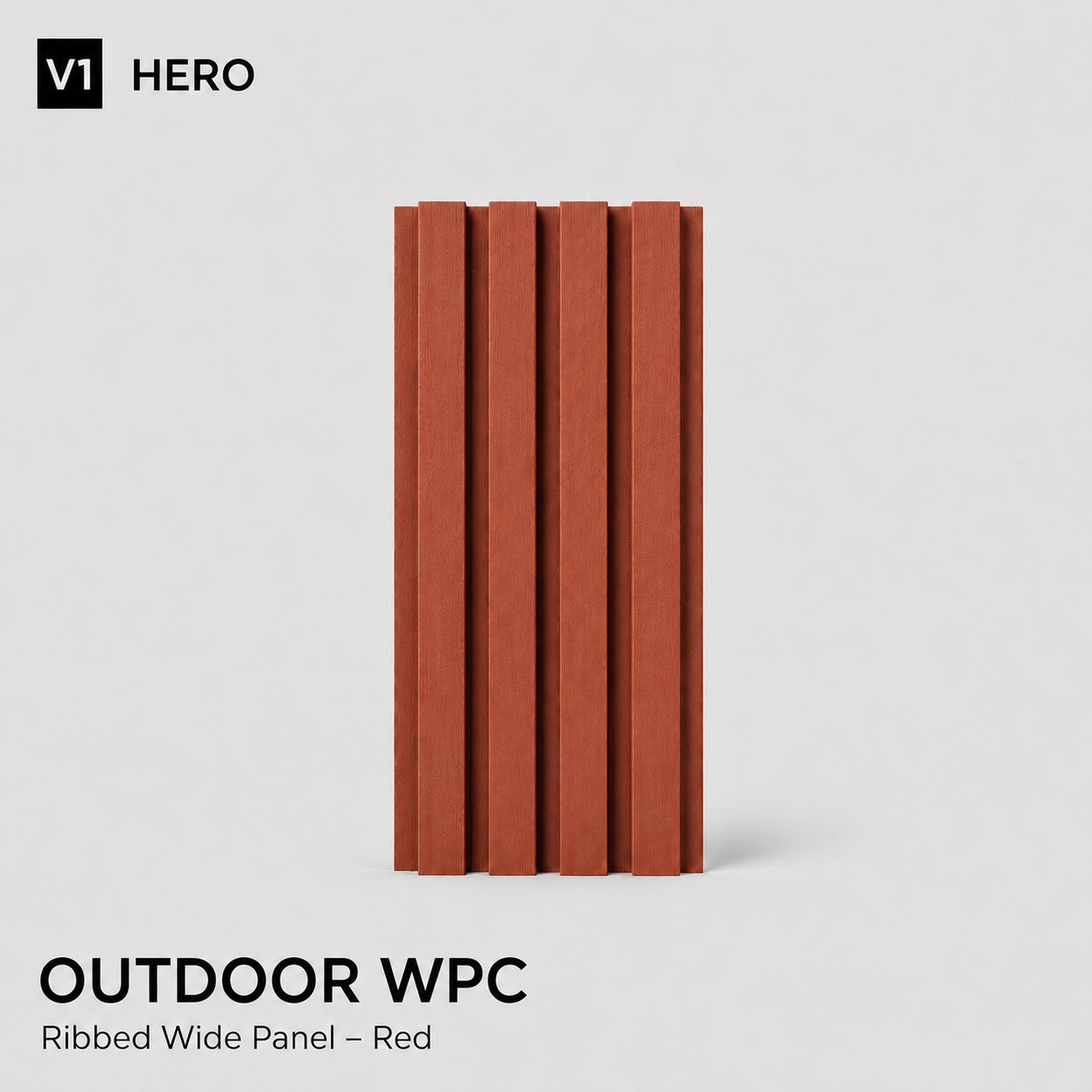 WPC بديل خشب جداري مضلع عريض